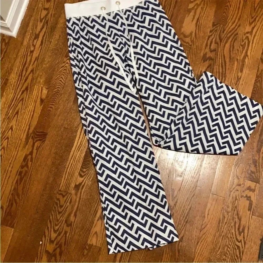 Linen Trouser Beach Pants All for Color White Navy S